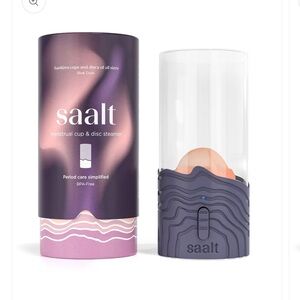 Saalt Menstrual Cup & Disc Steamer in Purple and Pink